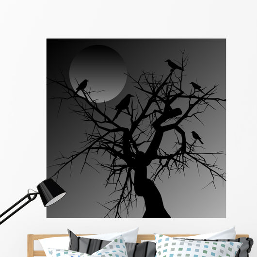 scary tree Wall Mural