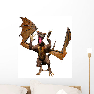 Dragon Front Attack shown on a wall