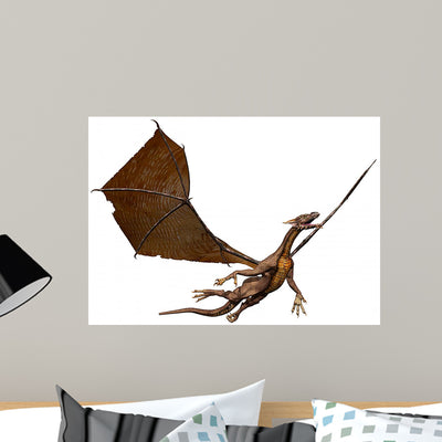 Dragon Take Flyght shown on a wall