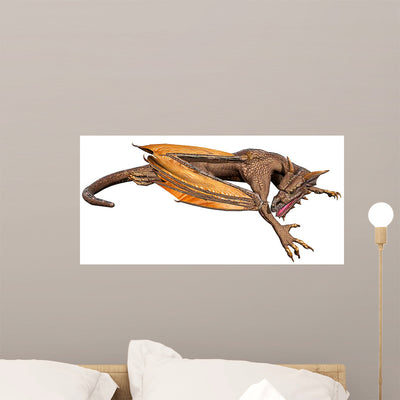 Dragon down shown on a wall
