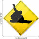 snowboarding, button, sign, extremely Wall Decal