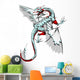 Metal Dragon Tattoo Wall Decal