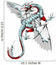 Metal Dragon Tattoo Wall Decal