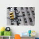 Street sign and traffic light on Broadway Wall Mural