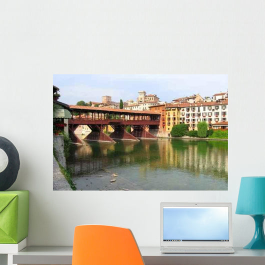 Alpine Bridge Bassano Del Wall Decal