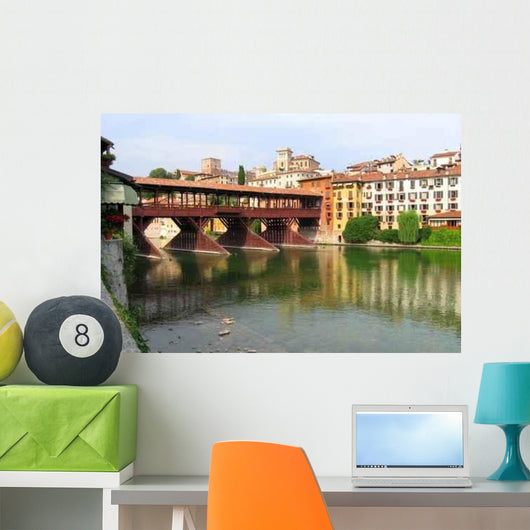 Alpine Bridge Bassano Del Wall Decal