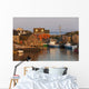 Moored boats Wall Mural