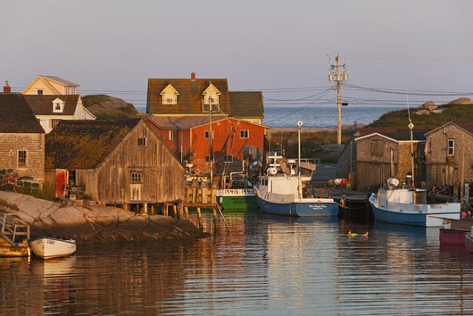 Moored boats Wall Mural