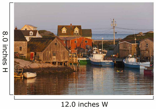 Moored boats Wall Mural