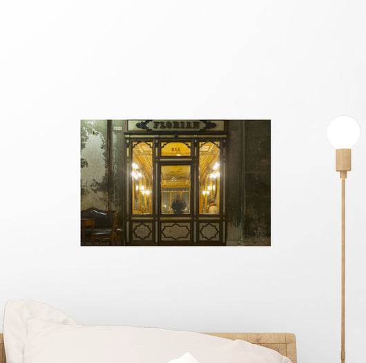 The oldest Italian cafe in Piazza San Marco Wall Mural