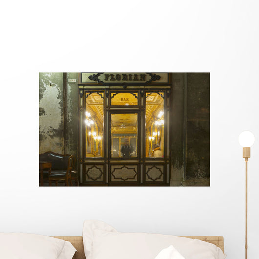 The oldest Italian cafe in Piazza San Marco Wall Mural
