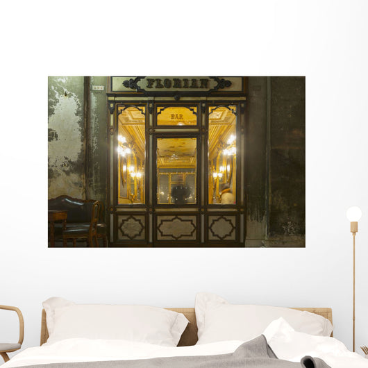 The oldest Italian cafe in Piazza San Marco Wall Mural