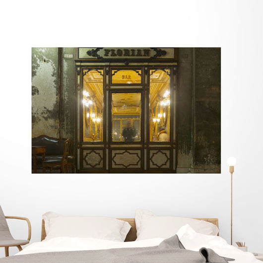 The oldest Italian cafe in Piazza San Marco Wall Mural
