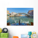 Pedestrian footbridge crossing the grand canal Wall Mural