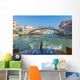 Pedestrian footbridge crossing the grand canal Wall Mural