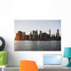 View of Manhattan at dusk from Brooklyn Wall Mural