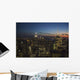 New York City buildings illuminated at nighttime Wall Mural