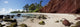 A panoramic of Koki Beach Wall Mural