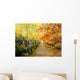 Autumn Road along Channel Wall Decal
