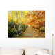 Autumn Road along Channel Wall Decal