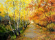 Autumn Road along Channel Wall Decal