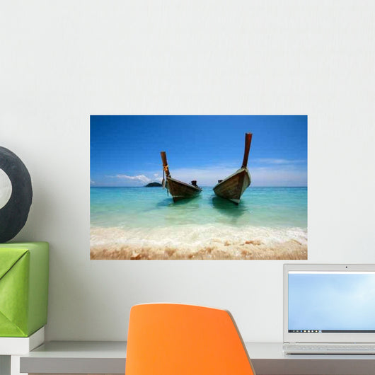Long-tail Boat Surin Island Wall Decal
