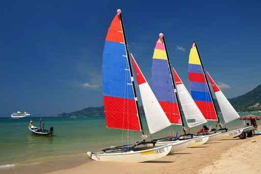 Sail Boat Patong Beach Wall Decal