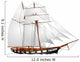 Sailing vessel, topsail schooner Wall Decal