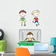 Collection of Soccer Players Wall Decal