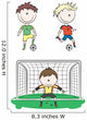 Collection of Soccer Players Wall Decal