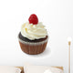 Chocolate Raspberry Cupcake Wall Decal