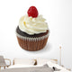 Chocolate Raspberry Cupcake Wall Decal