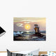Sailing Boat against Coming Wall Decal Design 2