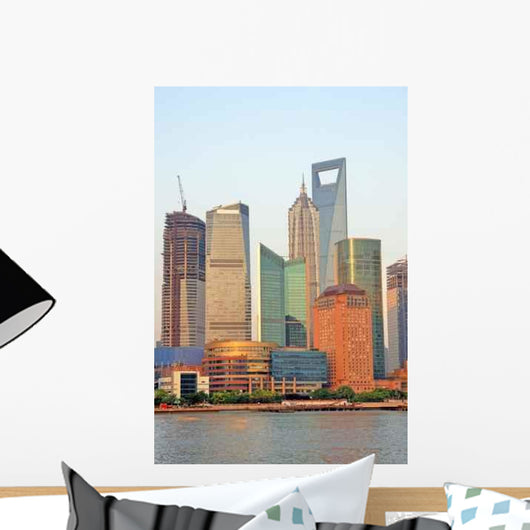 China Shanghai Pudong Riverfront Wall Decal
