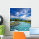 emerald river in a mountains Wall Mural