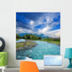 emerald river in a mountains Wall Mural