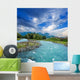 emerald river in a mountains Wall Mural