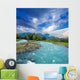 emerald river in a mountains Wall Mural