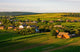 Village at sunset in Ukraine Wall Mural