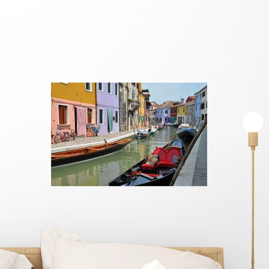 Isla Burano En Venecia Wall Decal