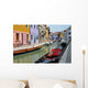 Isla Burano En Venecia Wall Decal