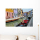 Isla Burano En Venecia Wall Decal
