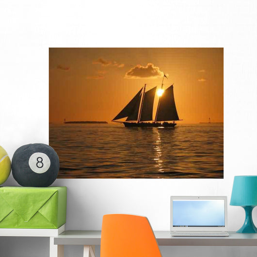 Key West Sunset3 Wall Decal
