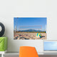 Selective Focus View of Beach Volley Ball next to playground Wall Mural