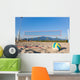 Selective Focus View of Beach Volley Ball next to playground Wall Mural