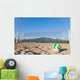 Selective Focus View of Beach Volley Ball next to playground Wall Mural