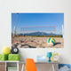 Selective Focus View of Beach Volley Ball next to playground Wall Mural