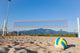 Selective Focus View of Beach Volley Ball next to playground Wall Mural