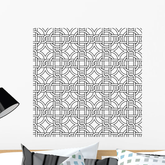 Vector Seamless Black and Wall Decal