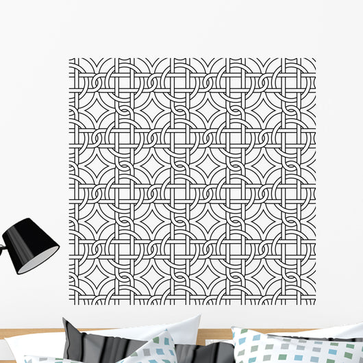 Vector Seamless Black and Wall Decal